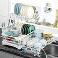 2 Tier Dish Drying Rack, Large Extendable Dish Racks by Unknown