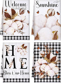 Bencailor 4 Pcs Farmhouse Rustic Kitchen Towels Farm Cotton Hand Dish Towels by Bencailor