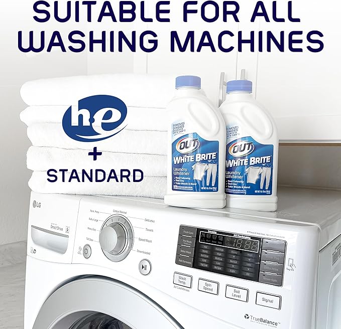 OUT White Brite Laundry Whitener Bleach Alternative, Stain Remover Detergent - Image 7