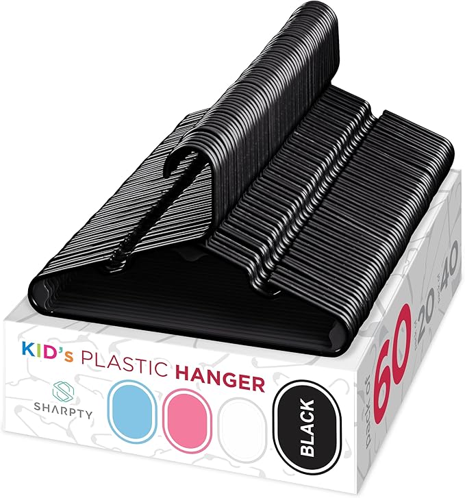 Sharpty Kids Plastic Hangers, Children's Hangers by Sharpty