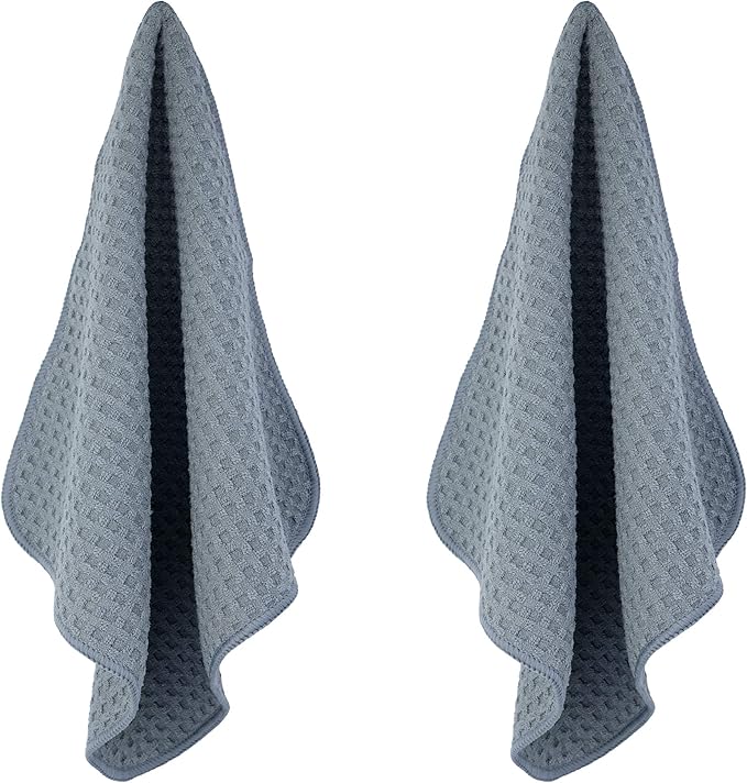 POLYTE Ultra Premium Microfiber Kitchen Dish Cloth Waffle Weave, 8 Pack - Image 2