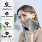 Microfiber Waffle Face Towels, 4 Pieces, Fast Drying, Lint Free 430 GSM - Image 4
