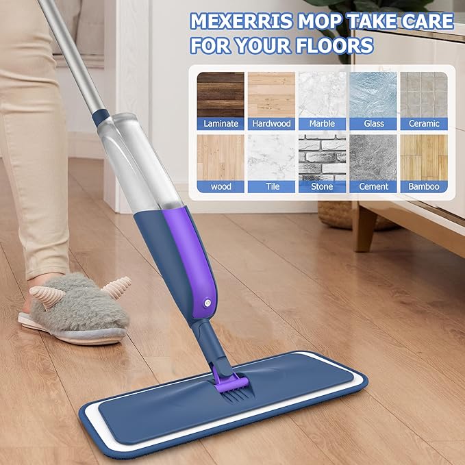 Spray Mops for Hardwood Floors Cleaning: MEXERRIS Wet Mop - Image 7