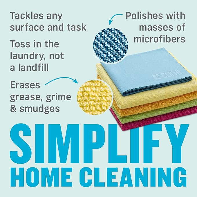 E-Cloth 5-pc Starter Pack- Microfiber Cleaning Cloth Set - Image 3