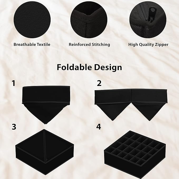 Simple Houseware 4-Pack Drawer Organizer Set - Image 5