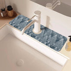 Christmas Forest Sink Faucet Absorbing Mat Pine Spruce Sink Splash Guard Faucet - Image 2