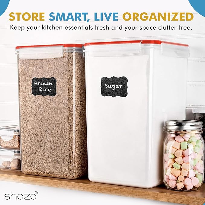 Shazo 2 PC Extra Large Bulk Food Storage Containers - Image 8