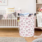 HUNRUNG Laundry Hamper, Large Canvas Fabric Lightweight Storage Basket Toy - Image 7