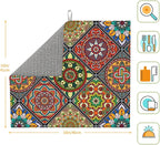 Mandala Colorful Kitchen Drying Mat Retro Microfiber Dish Drainer Mat - Image 4