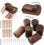 Roowest 12 Pack Wood Wall Hooks Natural Wooden Coat Hooks Wall Mounted Handmade - Image 6