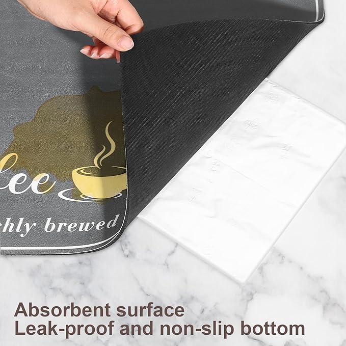 Absorbent Coffee Mat, Fashion Dish Drying Mat - Image 7