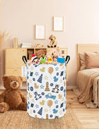 QUEENLALA Large Storage Basket, Laundry Hamper/Bathroom/Home Decor/Collapsible - Image 4