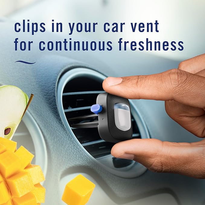 Febreze Car Air Freshener Vent Clip Multipack Mango Splash Scent, Long Lasting - Image 5