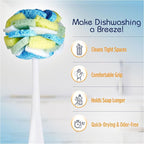 Compac Home Dish Wand Plus Cello, Foam & Scour Sponge Petals Brush and Clean - Image 5