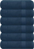 GLAMBURG Ultra Soft 6-Piece Hand Towel Set 16x28-100% Ringspun Cotton by GLAMBURG