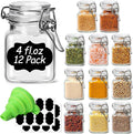ComSaf 4 oz Glass Jars with Lid, Spice Jars, Small Mason Jar, Canning Jar by ComSaf