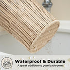 GRANNY SAYS Wicker Small Bathroom Trash Can - Image 5