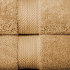 Superior Egyptian Cotton Solid Towel Set, Washcloths 13” x 13”, Hand Towels 20” - Image 5