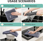 SALAS Kitchen Dish Towels, Bulk Cotton Kitchen Hand Towels, 390 GMS Plaid Dish - Image 5