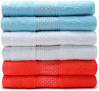 Cotton Hand Towels Set, 6-Piece Set, Super Absorbent Quick Drying, Bathroom - Image 4