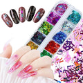 12 Colors Letter Nail Art Glitter Sequins, Holographic 3D Alphabet Nail Art by VezocimManicureArt