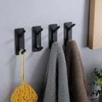 Taozun 4-Pack Black Stainless Steel Adhesive Hooks - Image 4