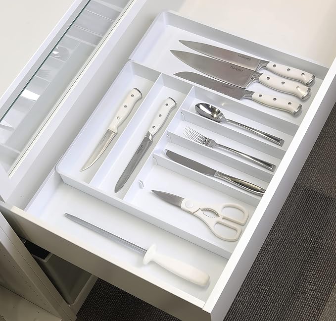 Simple Houseware Expandable & Adjustable Cutlery Drawer Organizer - Image 5