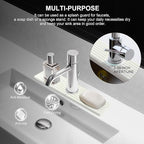Faucet Mat for Kitchen Sink, Diatomite Fast Drying Stone Sink Tray, Super - Image 4