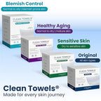 Clean Skin Club Clean Towels® XL Variety 4-Pack Travel Set, Disposable Face - Image 10