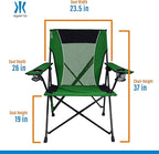 Kijaro Dual Lock Portable Camping Chairs - Enjoy the Outdoors with a Versatile Folding Chair, Sports Chair, Outdoor Chair & Lawn Chair - Dual Lock Feature Locks Position – Jasper Green - Image 3