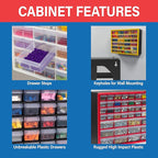 Akro-Mils 24-Drawer Plastic Drawer Storage Cabinet - Image 6