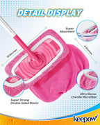 KEEPOW 6 Pack Reusable Mop Pads Compatible - Image 6