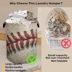 Baseball Laundry Basket with Handles - Image 3