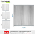 Roll Up Dish Drying Rack, 17.7" x 15.8" Over The Sink Dish Drying Rack - Image 2