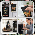 Boyiee Set of 6 Witchy Kitchen Towels Boho Tea Towels Absorbent Mushroom Floral - Image 5