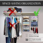 DECOLURE 5-Tier Adjustable Hanging Closet Organizer – Maximize Hanging Storage - Image 3