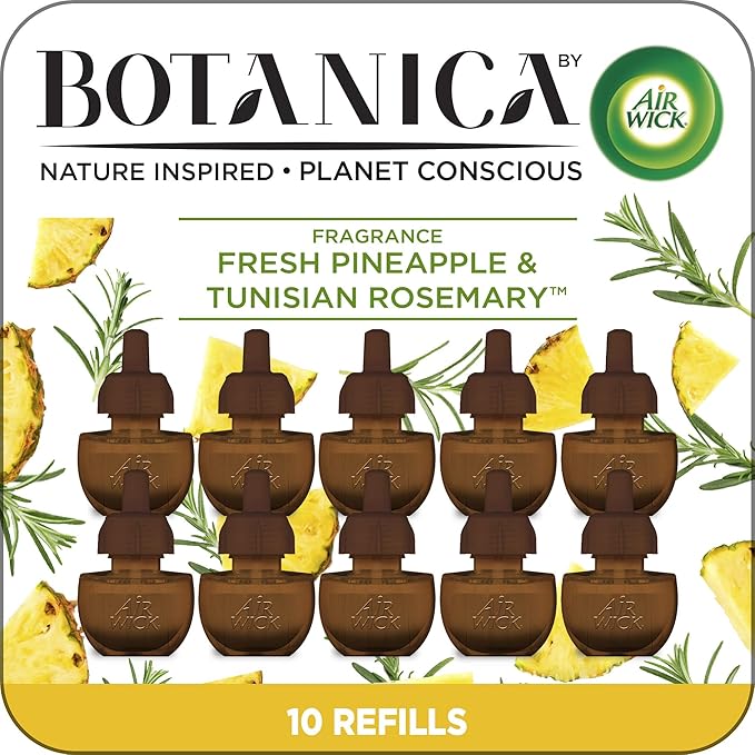 Botanica by Air Wick Plug in Scented Oil Refill, Fresh Pineapple and Tunisian by AirWick