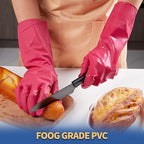 BOOMJOY Nitrile Cleaning Gloves, Heavy Duty Dishwashing Gloves, Reusable Large - Image 5