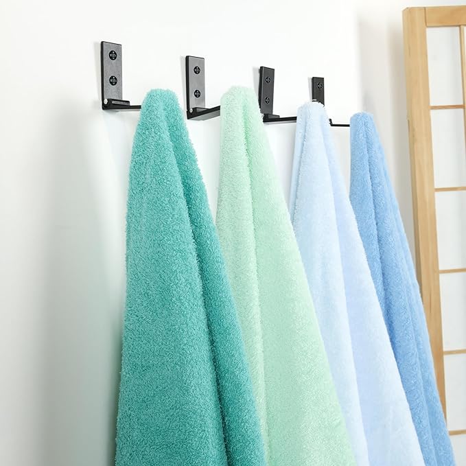 Aynoo Folding Coat Hooks, Metal Heavy Duty Coat Towel Hooks, Wall Mounted - Image 2