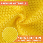 BOOMIBOO 6-Pack Kitchen Dish Cloths, 100% Cotton Waffle Weave, Ultra Soft - Image 2