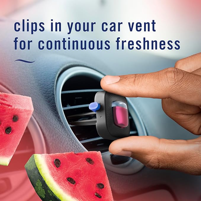 Car Air Freshener Vent Clip Sweet Watermelon Vine Scent, .13 oz Total - Image 5