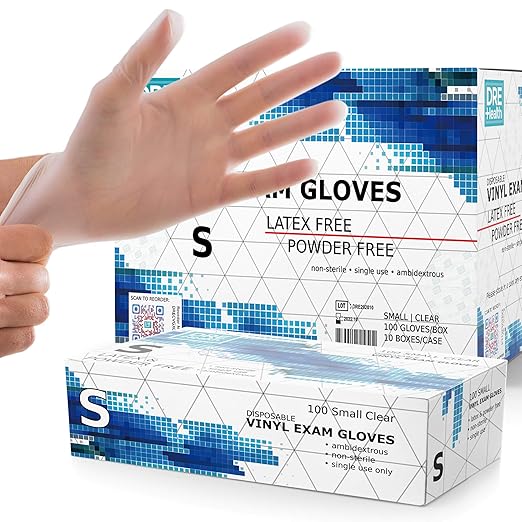 Powder Free Disposable Gloves Small, by DRE+Health