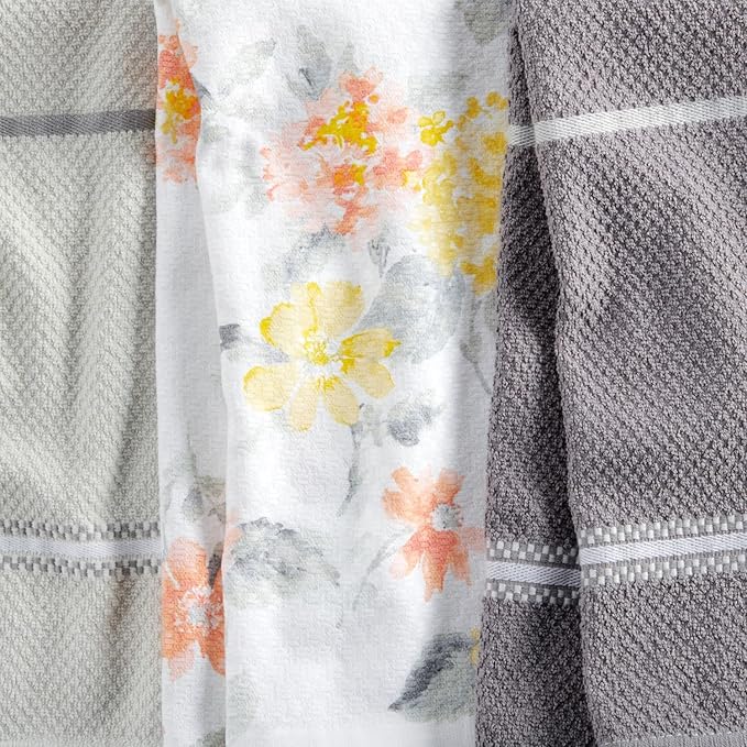 Martha Stewart Amber Floral Kitchen Towel Set 4-Pack - Image 8