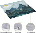 Mountain Peaks Nature Landscape Kitchen Drying Mat Modern Decorative Microfiber - Image 5