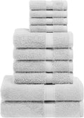 Superior Egyptian Cotton Solid Towel Set, Washcloths 13” x 13”, Hand Towels 20” by SUPERIOR