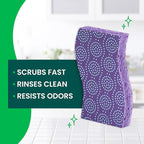 Scotch-Brite Scrub Dots Non-Scratch Scrub Sponge, Rinses Clean, - Image 3