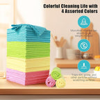 MOONQUEEN 12 Pack Microfiber Cleaning Cloth - Image 4