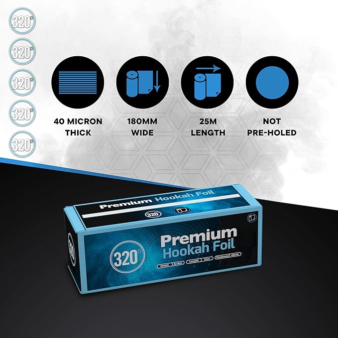 320° Premium Hookah Aluminum Foil - Image 2