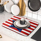 4th of July Dish Drying Mat for Kitchen Counter Patriotic Holiday Absorbent - Image 5