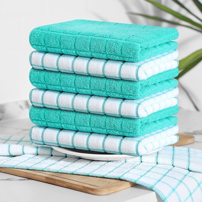 Homaxy Premium Cotton Kitchen Towels 16"x 28", Large Natural Ring Spun 390 GSM - Image 8